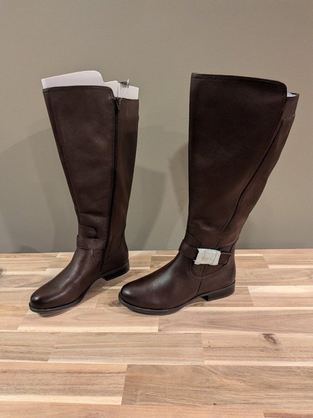 Naturalizer Brown Tall Riding Boots Extra WIDE